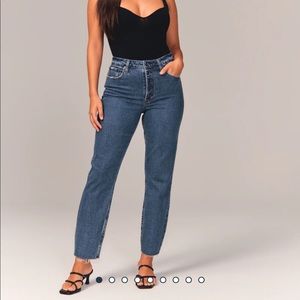 Abercrombie and Fitch Curve Love High Rise Mom Jeans